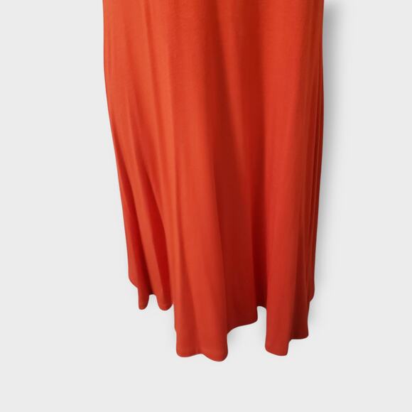 Athleta Womens Santorini Thera Tank Dress Orange Medium Modal Athleisure - Picture 3 of 10